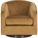 Hazel Dark Bronze / Gold Sky Swivel Lounge Chair, Swivel